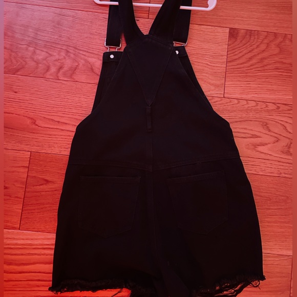 Short Black Overalls - Picture 2 of 3